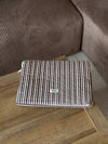 Honey computer sleeve with stripes - Beige/brown