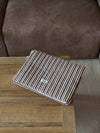 Honey computer sleeve with stripes - Beige/brown