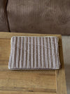Honey computer sleeve with stripes - Beige/brown