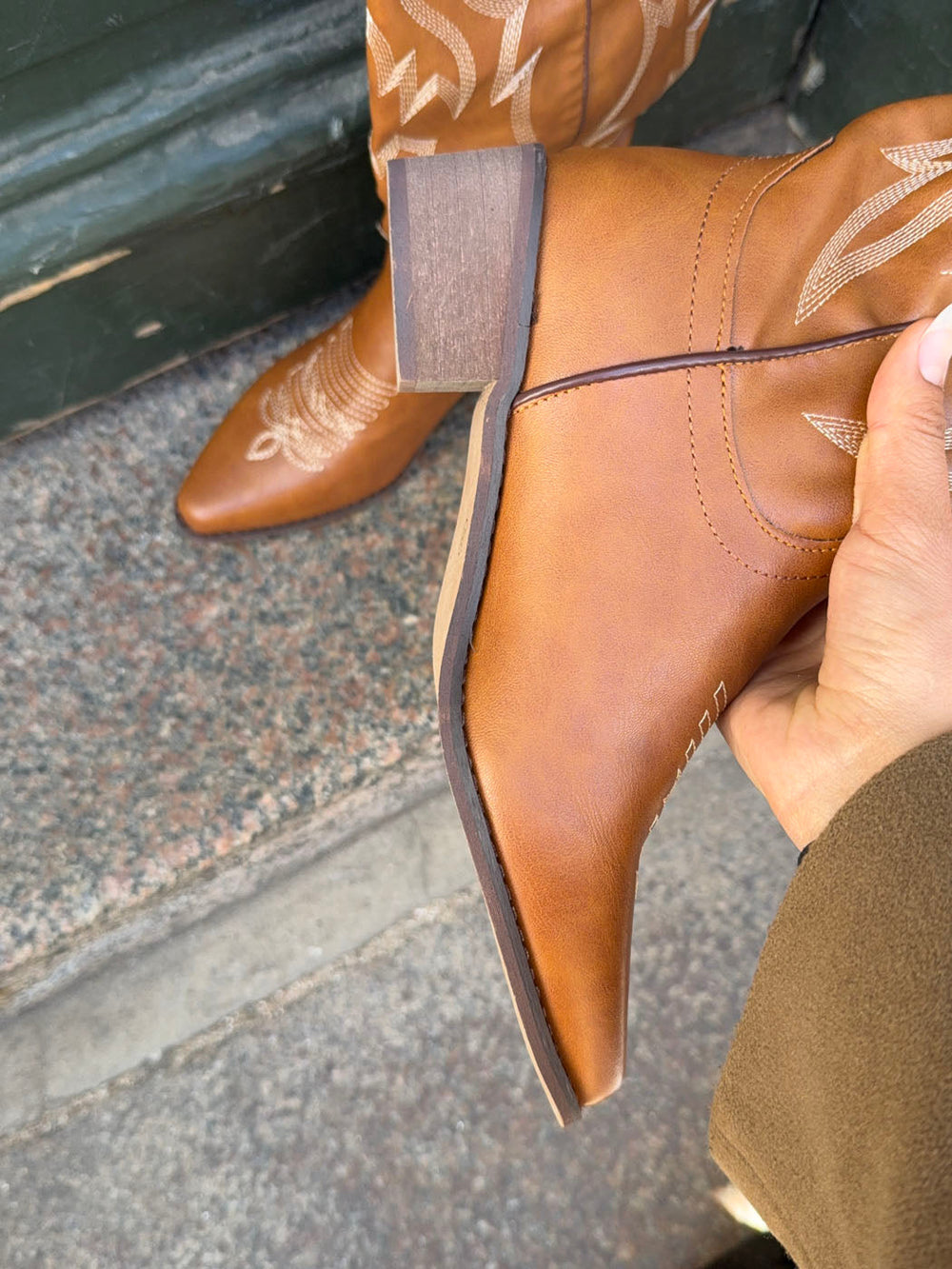 Cille Cowboy Boots - Brown