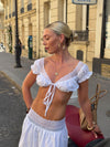 Eira crop top - White