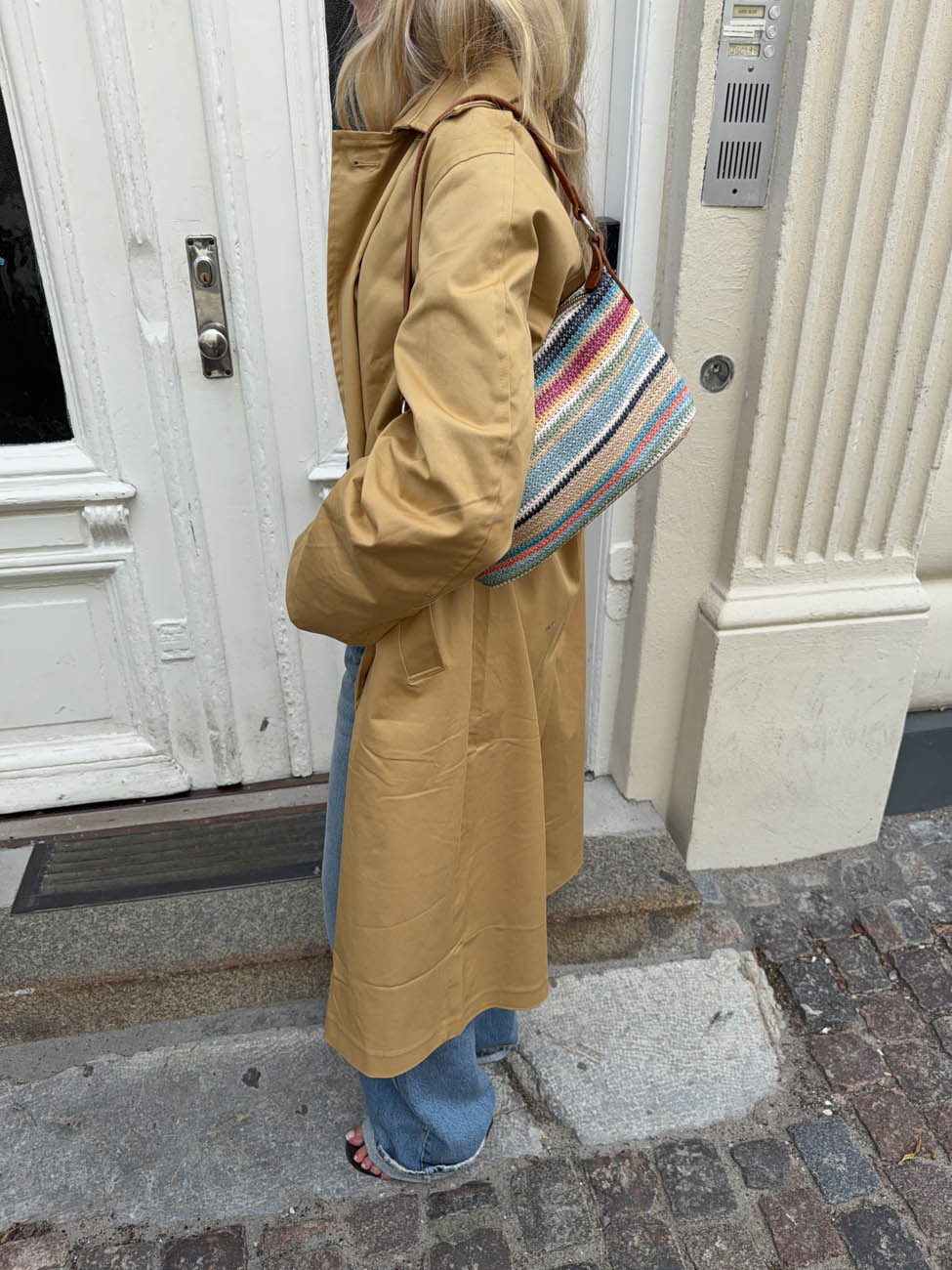 Limara woven crossover bag - Multifarvet