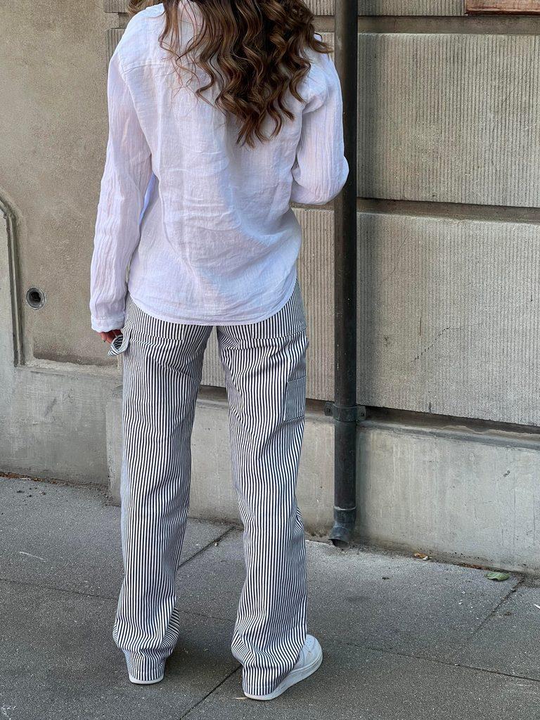 Emma striped pants - blue