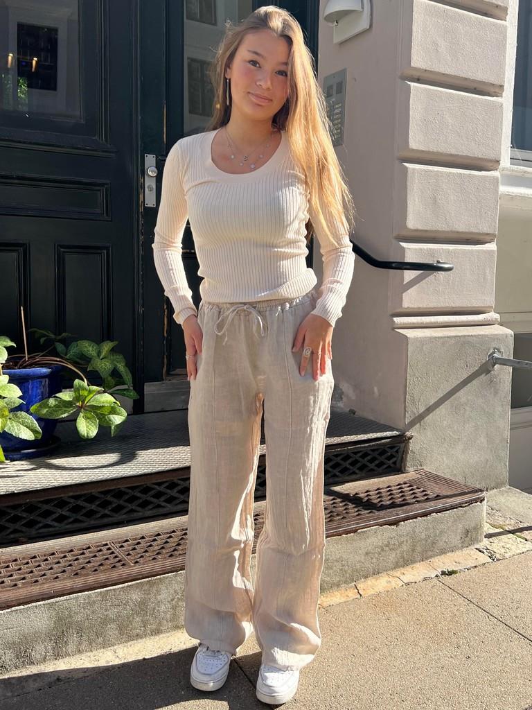 Signe linen pants - beige