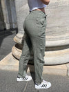 Aino linen pants - kaki