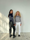 Emmy knit - grey/white