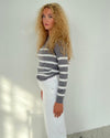 Emmy knit - grey/white