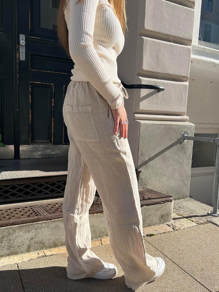Signe linen pants - beige