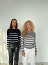 Emmy knit - grey/white