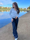 Signe linen pants - Blue