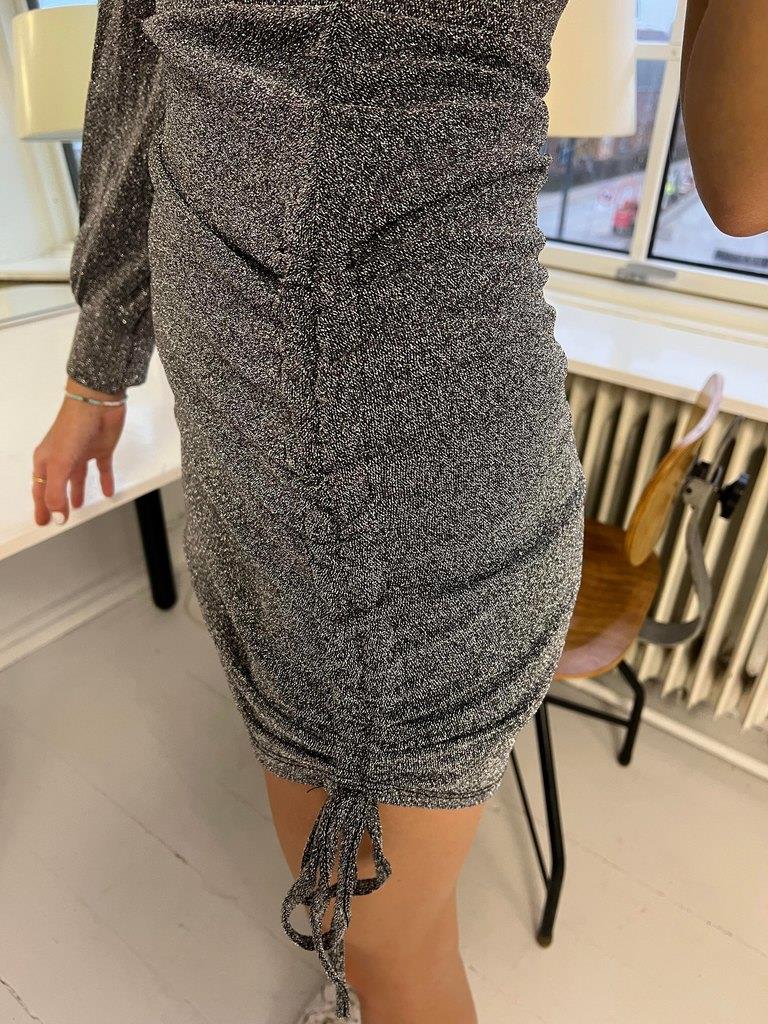 Kalina one shoulder dress - silver