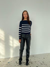 Emmy knit - navy/white