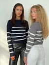 Emmy knit - navy/white