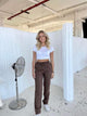 Aino linen pants - brown