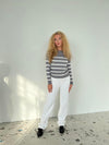 Emmy knit - grey/white