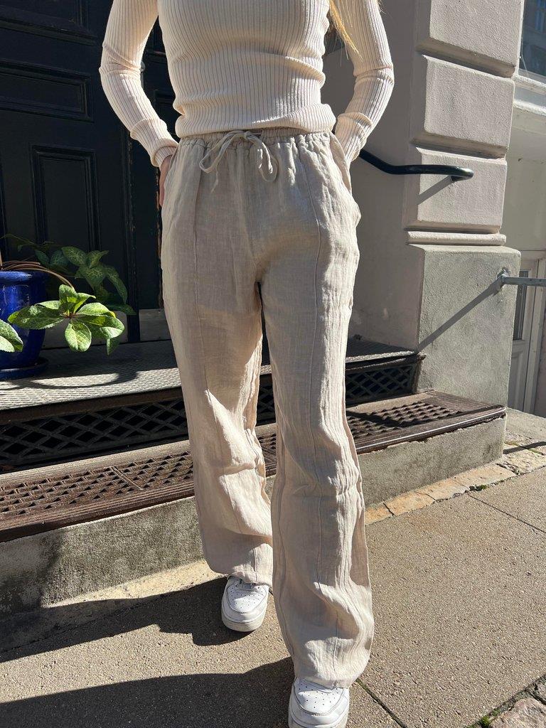 Signe linen pants - beige