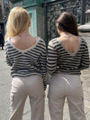 Leona knit - grey and beige