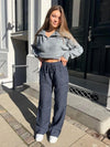 Signe linen pants - Blue