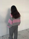 Mathilde & Anna - Knit Pink/grey