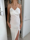 Lelo satin dress - White