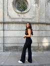 Flare pants with pockets - Black