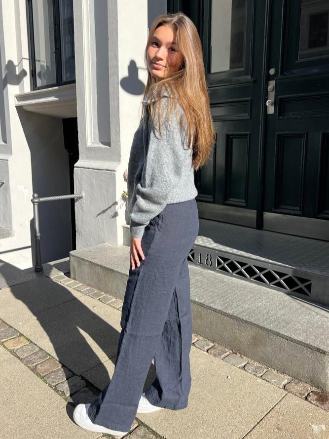 Signe linen pants - Blue