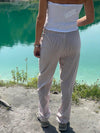 Luzy striped pants - brown