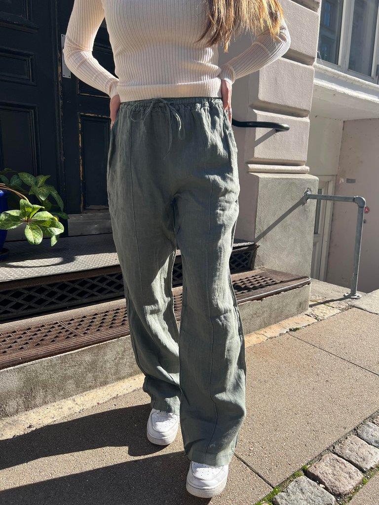 Signe linen pants - Khaki