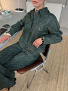 Olivina denim jacket - Blue/green