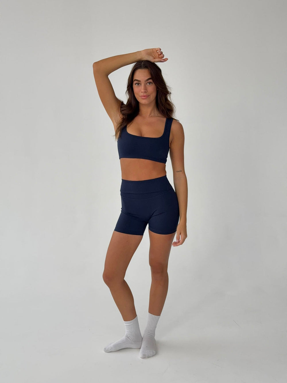 Folded essential shorts - Midnight