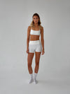 Folded essential shorts - Marshmellow