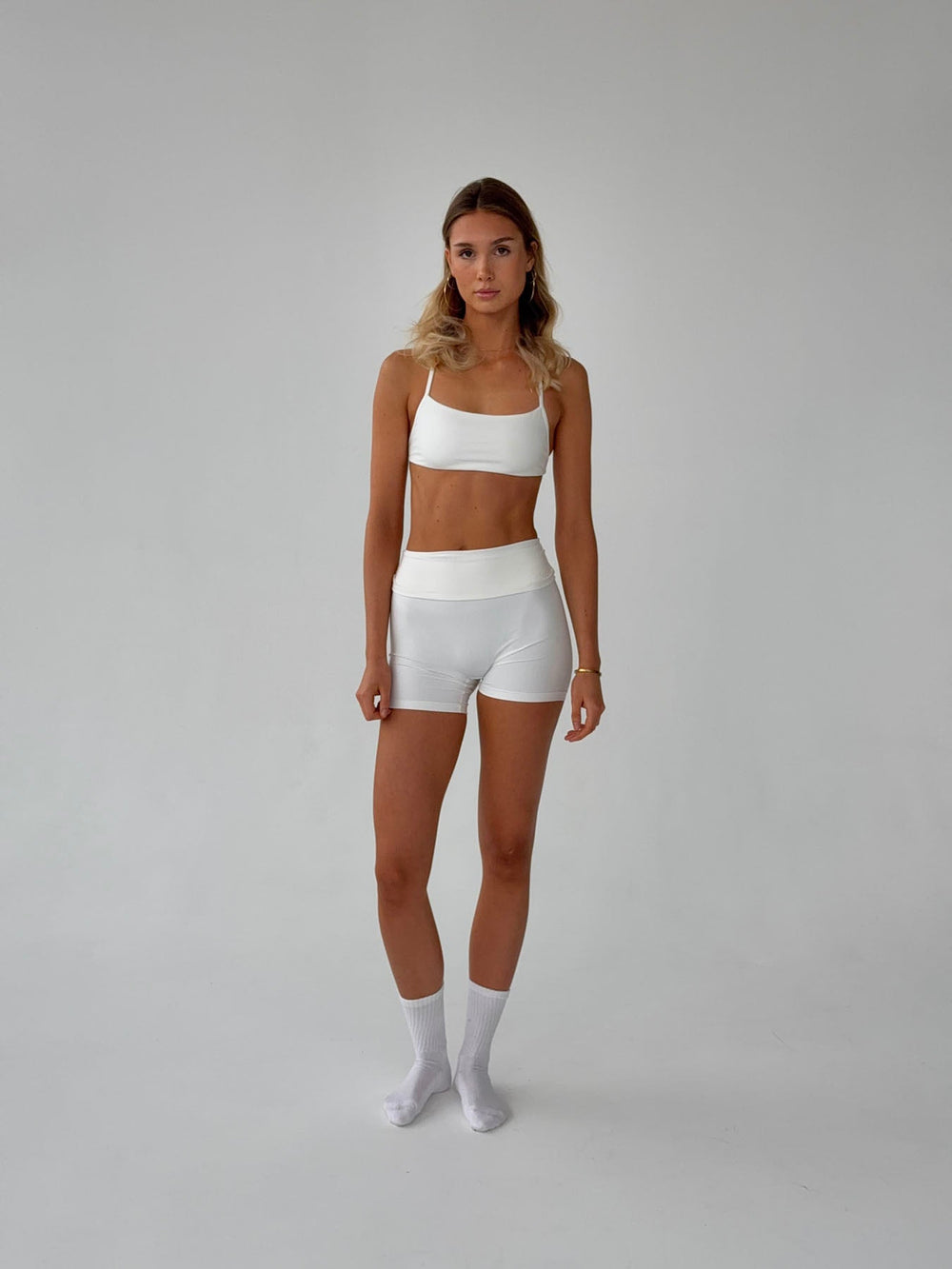 Folded essential shorts - Marshmellow