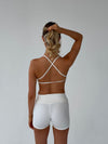 Folded essential shorts - Marshmellow