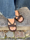 Fabra wedge heel sandal - Brown