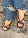 Fabra wedge heel sandal - Brown