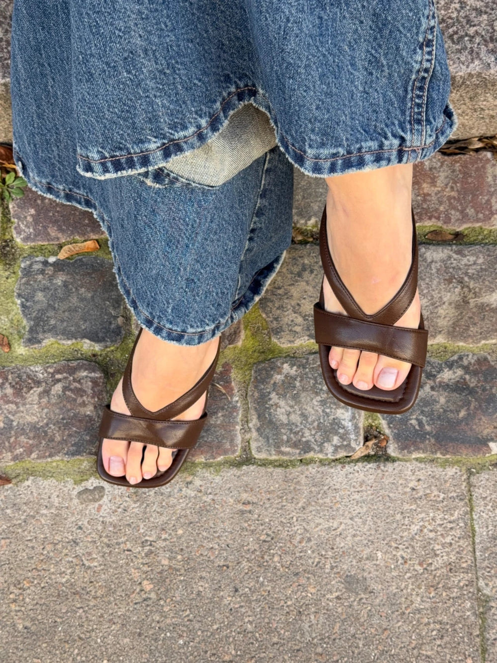 Fabra wedge heel sandal - Brown