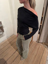 Aysha fitted blouse - Black