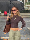 Malin Tomkins fitted cardigan - Brown