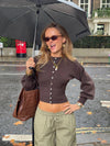 Malin Tomkins fitted cardigan - Brown