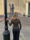 Lova fitted knit sweater - Khaki