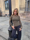 Lova fitted knit sweater - Khaki