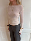 Lova fitted knit sweater - White