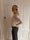 Lova fitted knit sweater - White