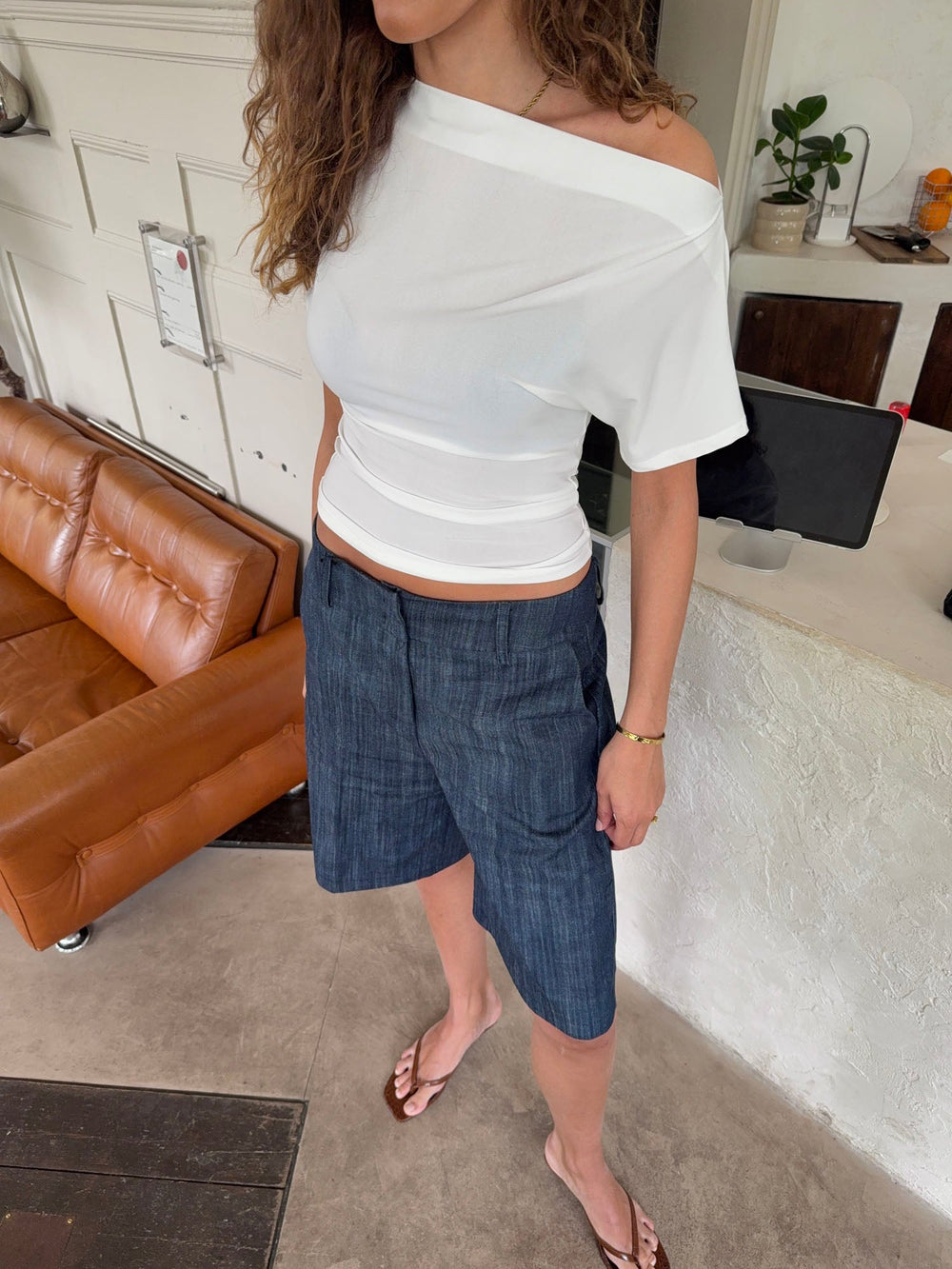 Florine fitted t-shirt – White