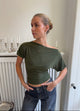 Florine fitted t-shirt – Khaki