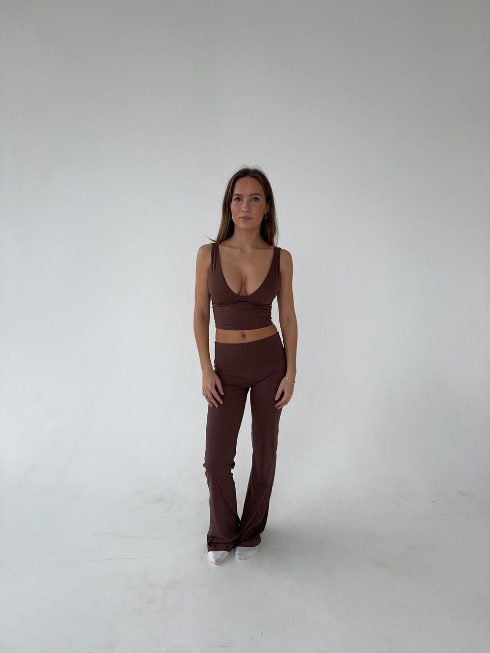 Essential flared pants - Espresso