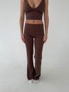 Essential flared pants - Espresso