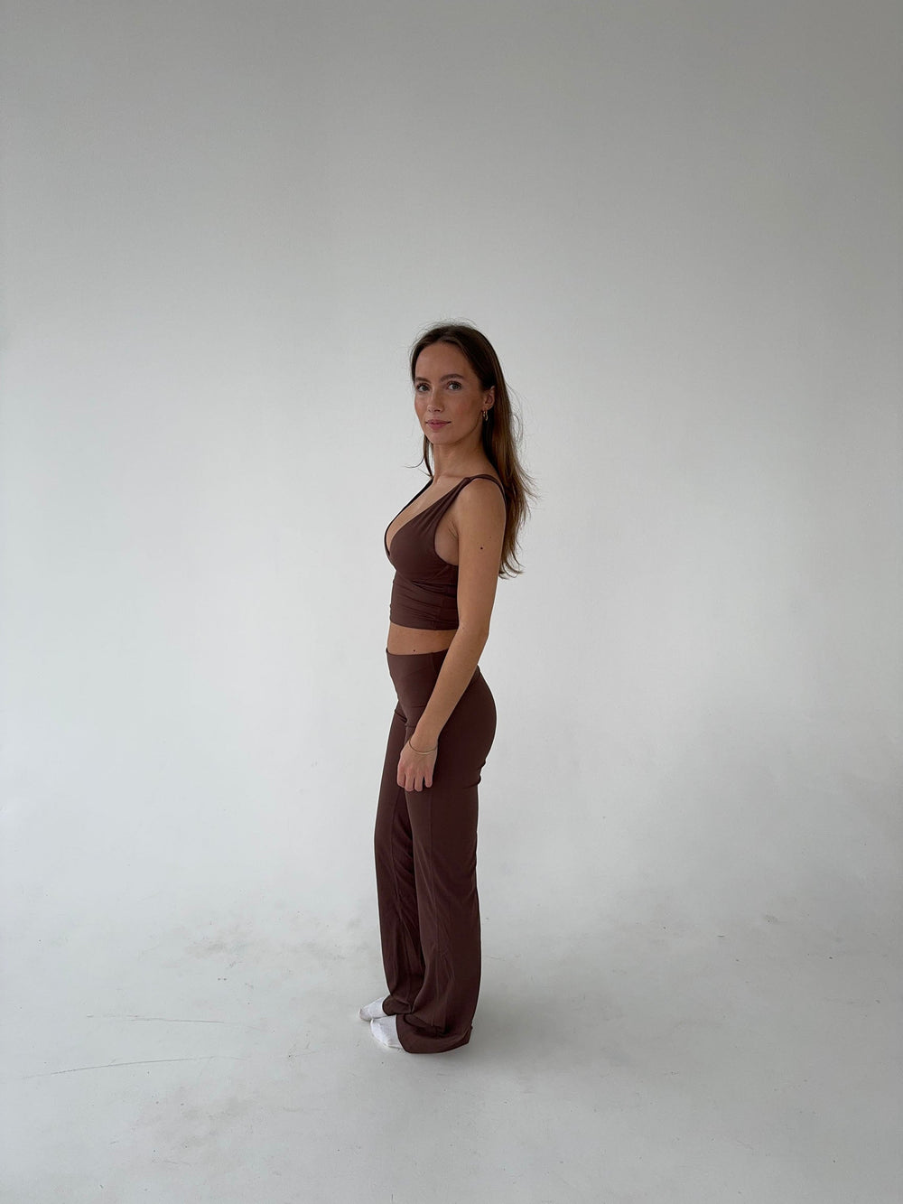 Essential flared pants - Espresso