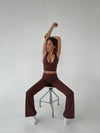 Essential flared pants - Espresso