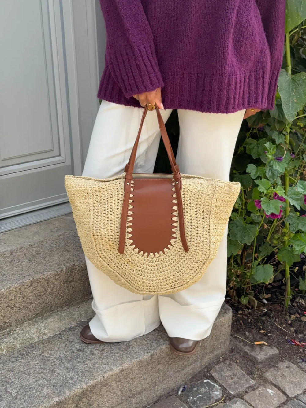 Wovana woven bag - Beige/Brown
